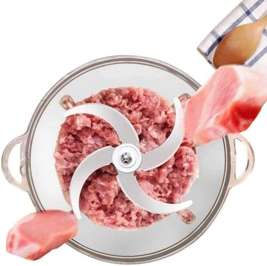 Mini Wonder Food Chopper - One-Touch, Stainless Steel Blades