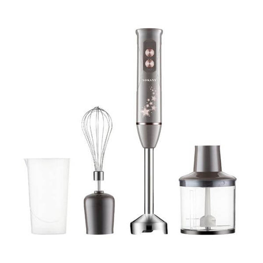 4-in-1 Electric Hand Blender - 600W, 5 Speeds, Food Processor Set