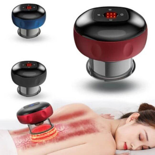 6-Speed Electric Cupping Massage Device - Cordless, Intelligent Breathing, Skin Rejuvenation