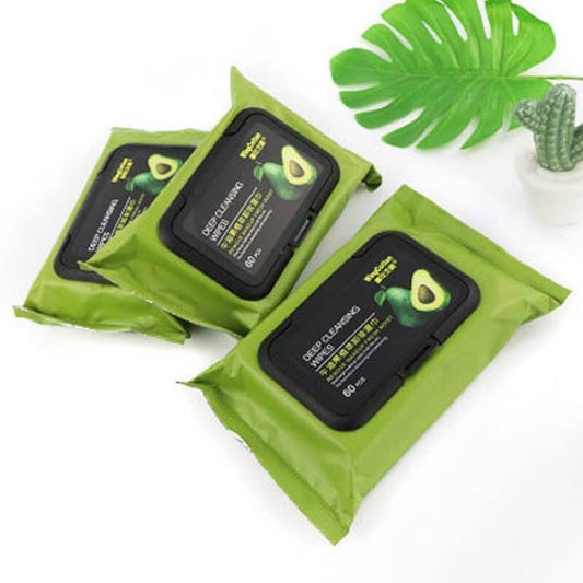 Avocado Deep Cleansing Wipes - Bundle of 3 Packets